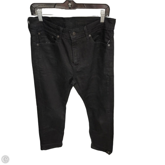 Jeans Straight By Levis In Black, Size: 14