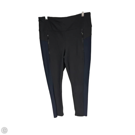 Athletic Leggings By Athleta In Black & Blue, Size: M