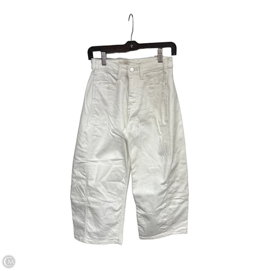Jeans Wide Leg By Pilcro In White, Size: 0p