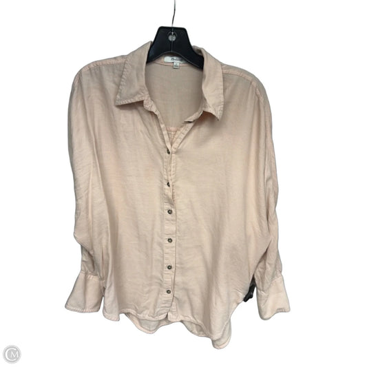 Top Long Sleeve By Madewell In Pink, Size: S