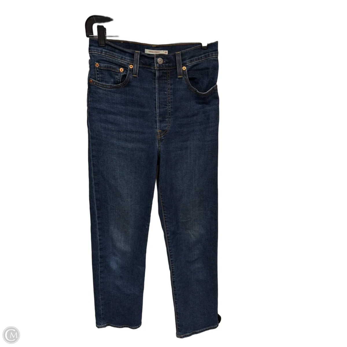 Jeans Straight By Levis In Blue Denim, Size: 6