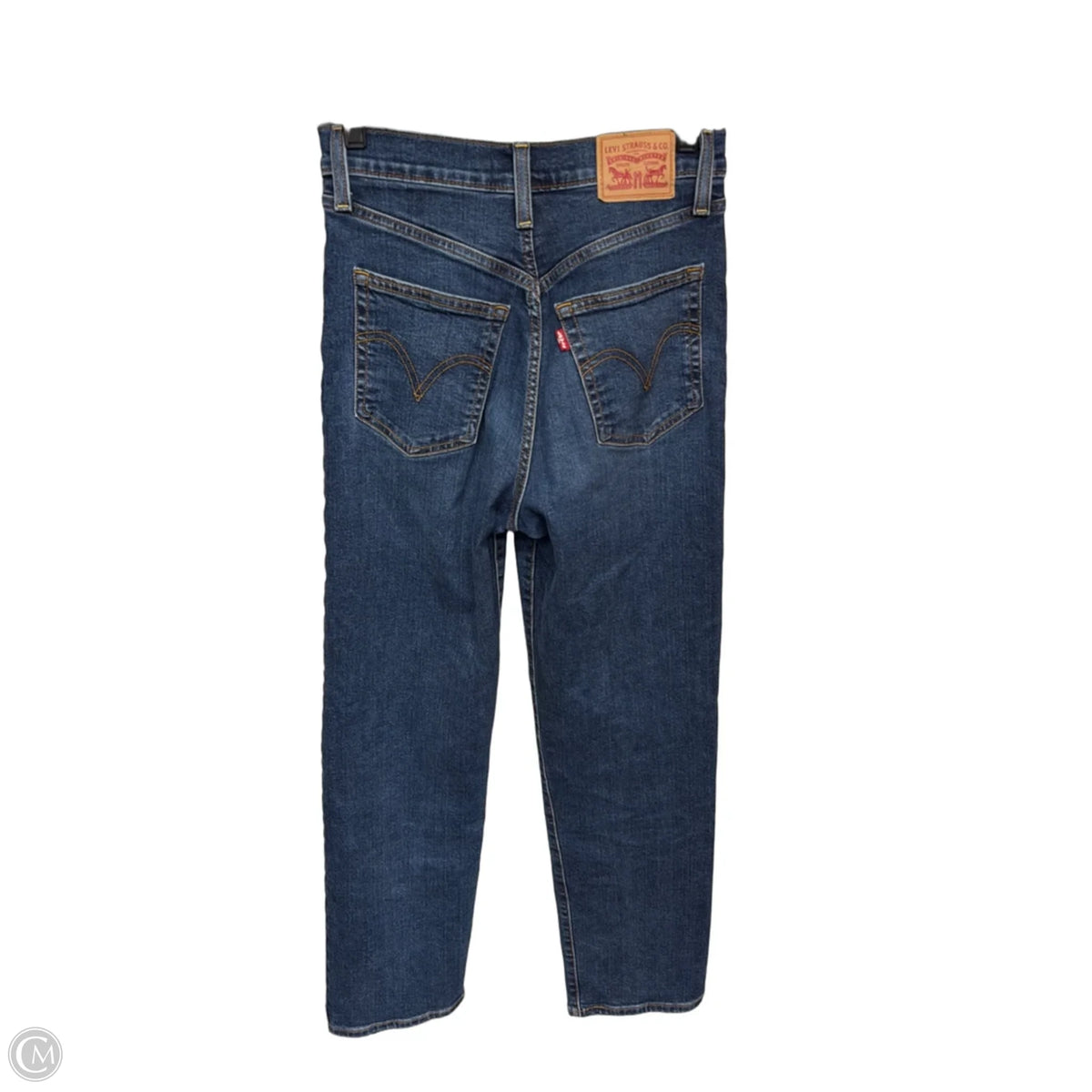 Jeans Straight By Levis In Blue Denim, Size: 6