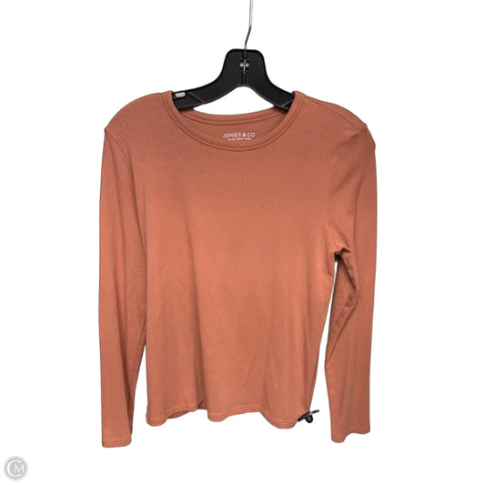 Top Long Sleeve Basic By Jones And Co In Orange, Size: L
