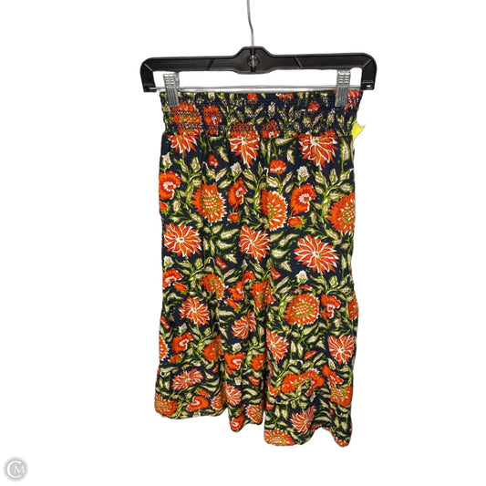 Skirt Midi By Evereve In Floral Print, Size: Xs