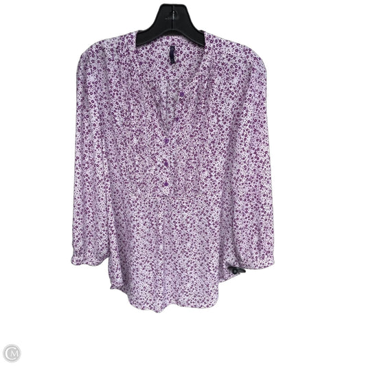 Top Long Sleeve By Not Your Daughters Jeans In Purple, Size: M