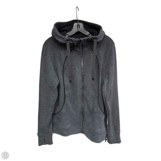Athletic Jacket By Lululemon In Grey, Size: 12