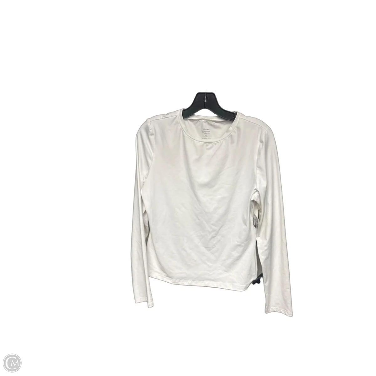 Top Long Sleeve Basic By Automet In White, Size: Xl