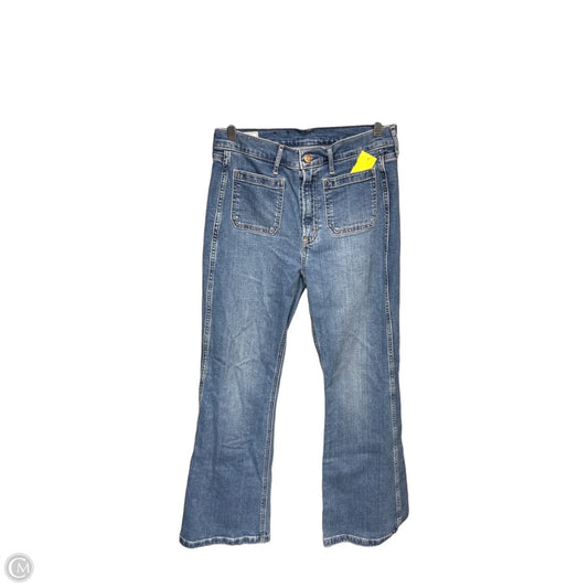 Jeans Flared By Gap In Blue Denim, Size: 8