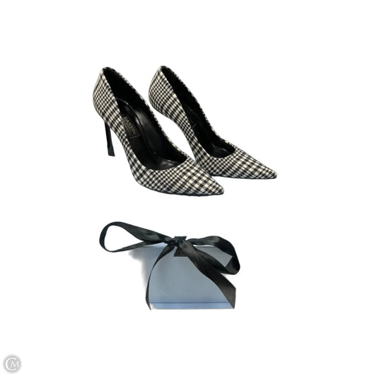 Shoes Luxury Designer By Lanvin In Black & White, Size: 7.5