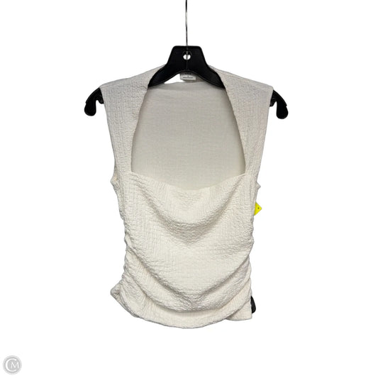 Top Sleeveless By Abercrombie And Fitch In Cream, Size: S