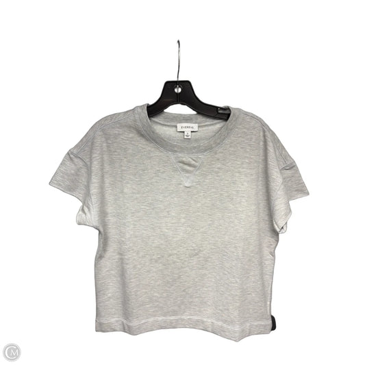 Top Short Sleeve By Evereve In Grey, Size: S