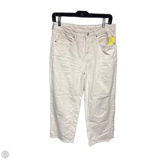 Jeans Wide Leg By Old Navy In Cream, Size: 4p