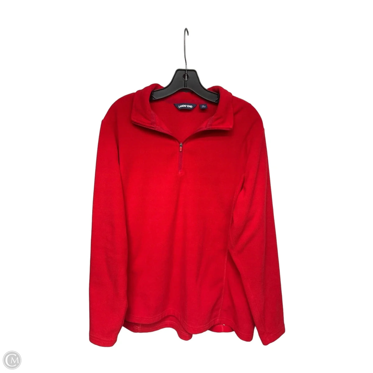 Sweatshirt Collar By Lands End In Red, Size: Xl