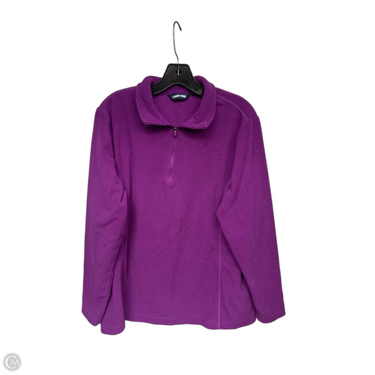 Sweatshirt Collar By Lands End In Purple, Size: Xl