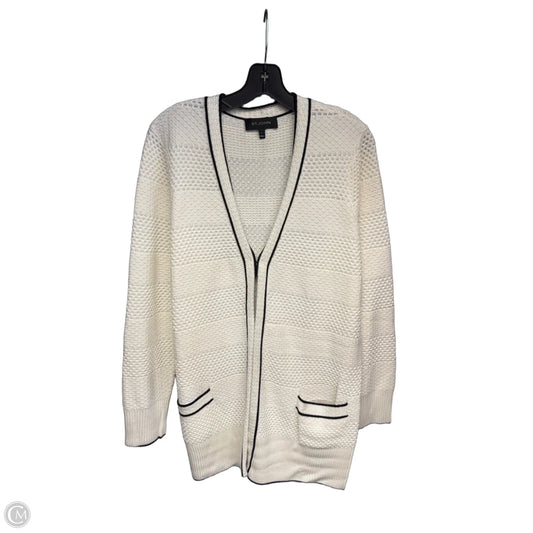 Cardigan Luxury Designer By St John Collection In Cream, Size: L