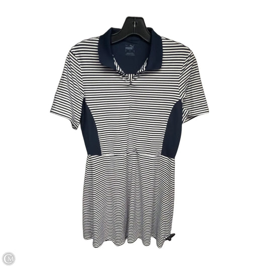 Athletic Dress By Puma In Blue & White, Size: S