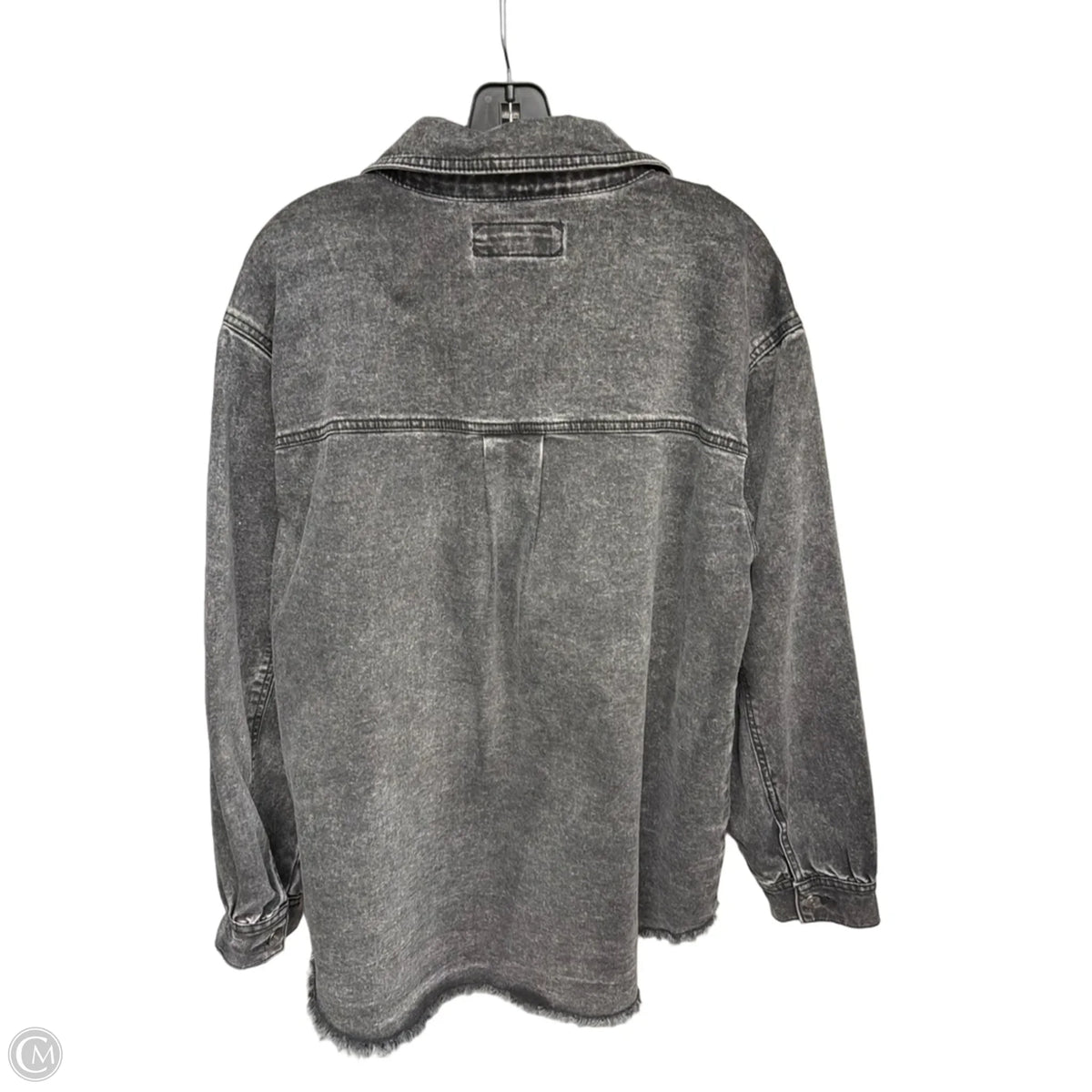 Jacket Shirt By Maurices In Black, Size: L