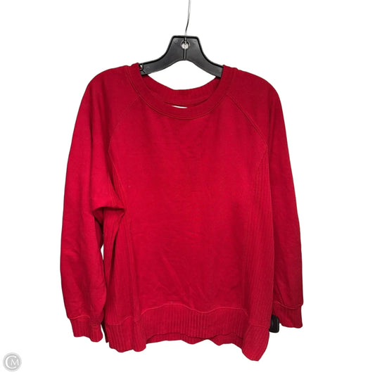 Sweatshirt Crewneck By Maurices In Red, Size: M