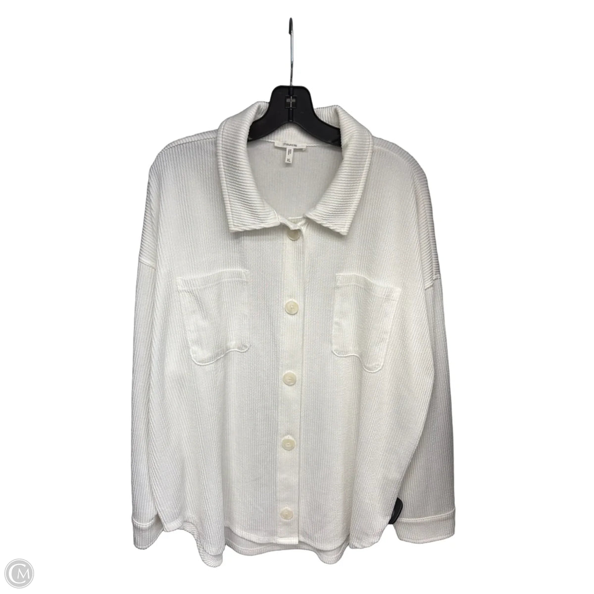 Jacket Shirt By Maurices In White, Size: Xl