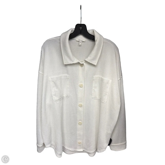 Jacket Shirt By Maurices In White, Size: Xl
