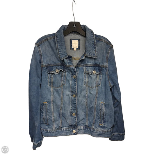 Jacket Denim By Lc Lauren Conrad In Blue Denim, Size: Xl