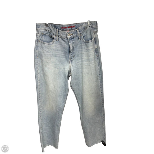 Jeans Straight By Lucky Brand In Blue Denim, Size: 12