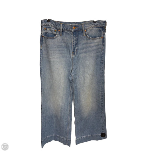 Jeans Wide Leg By J. Crew In Blue Denim, Size: 12p