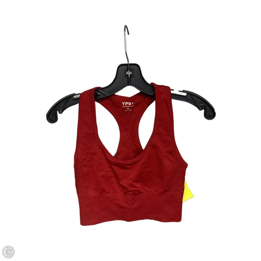 Athletic Bra By Ypb In Red, Size: Xs