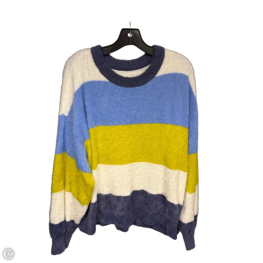Sweater By Aerie In Blue & Yellow, Size: M