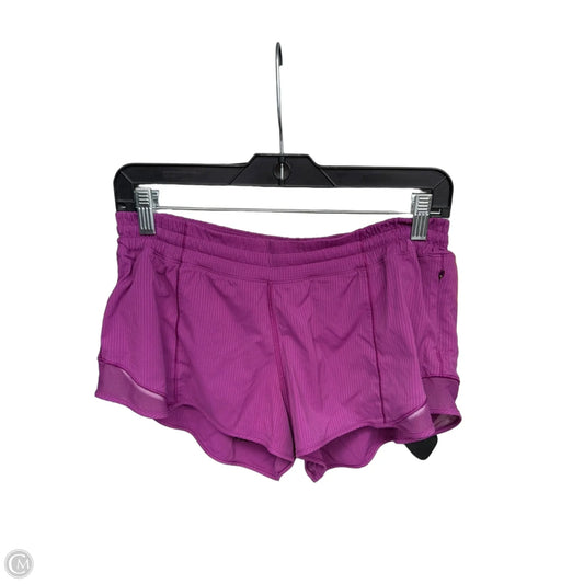Athletic Shorts By Lululemon In Purple, Size: 8