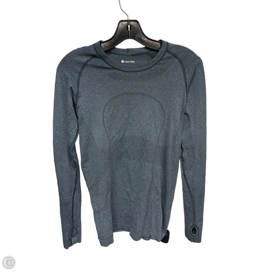 Athletic Top Long Sleeve Crewneck By Lululemon In Teal, Size: 6