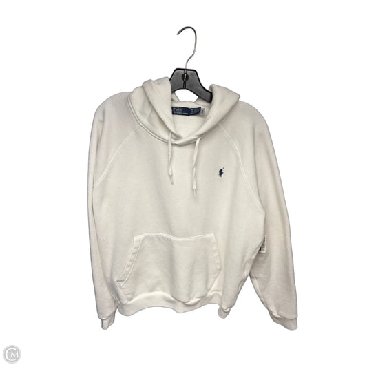 Sweatshirt Hoodie By Polo Ralph Lauren In White, Size: Xxl