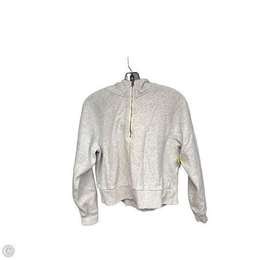 Athletic Sweatshirt Hoodie By Vuori In Grey, Size: M