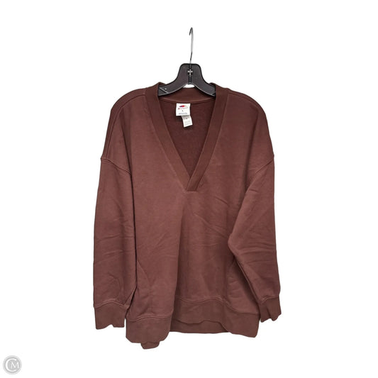 Sweatshirt Crewneck By Champion In Brown, Size: L