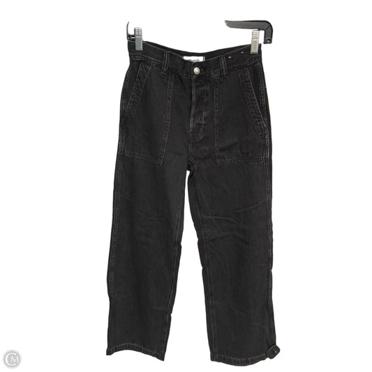 Jeans Straight By Madewell In Black Denim, Size: Xs