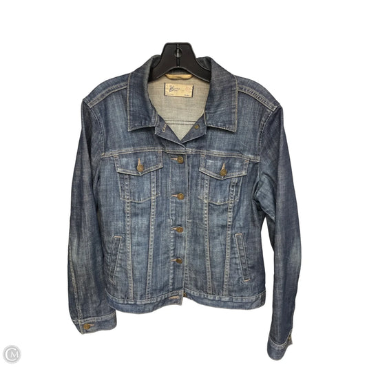 Jacket Denim By Gap In Blue Denim, Size: L