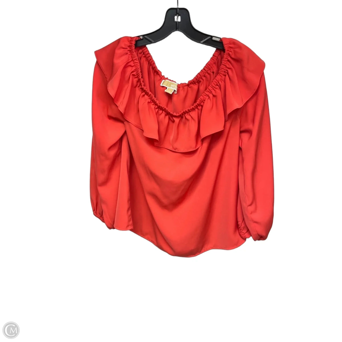 Top Long Sleeve By Michael By Michael Kors In Orange, Size: M