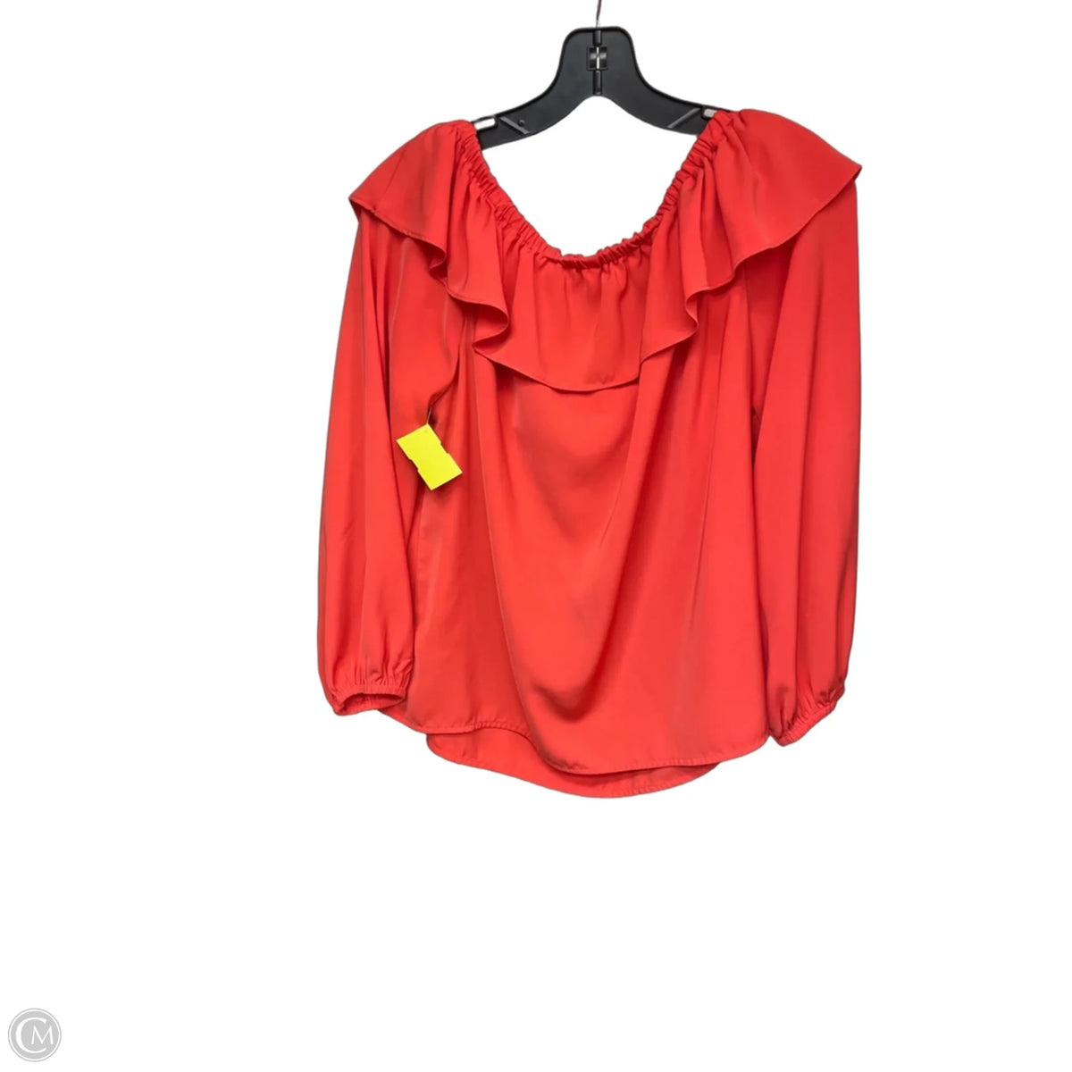 Top Long Sleeve By Michael By Michael Kors In Orange, Size: M