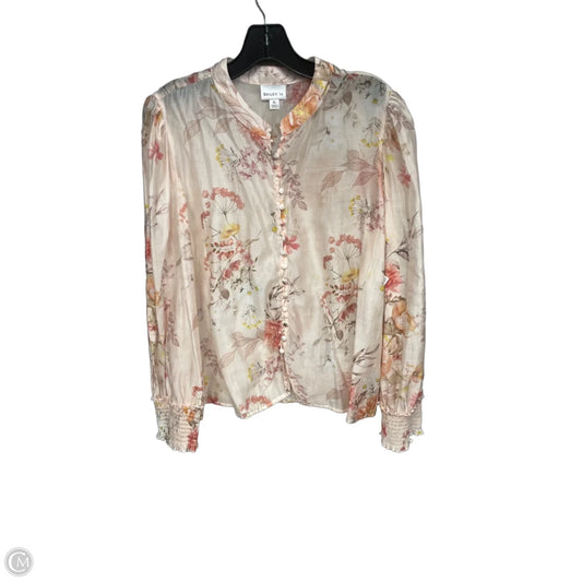 Top Long Sleeve By Bailey 44 In Floral Print, Size: Xl