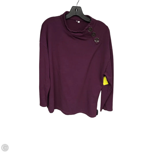 Top Long Sleeve By Clothes Mentor In Purple, Size: Xl