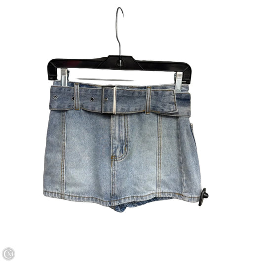 Skort By Clothes Mentor In Blue Denim, Size: Xs