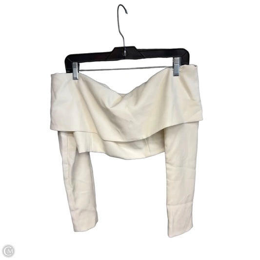 Top Long Sleeve By Showpo In Cream, Size: 4