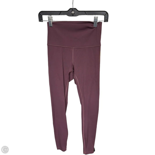 Athletic Leggings By Lululemon In Purple, Size: 4