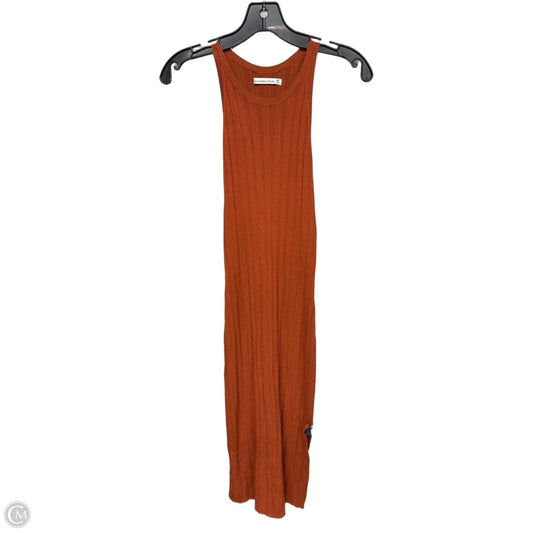 Dress Casual Maxi By Abercrombie And Fitch In Orange, Size: M
