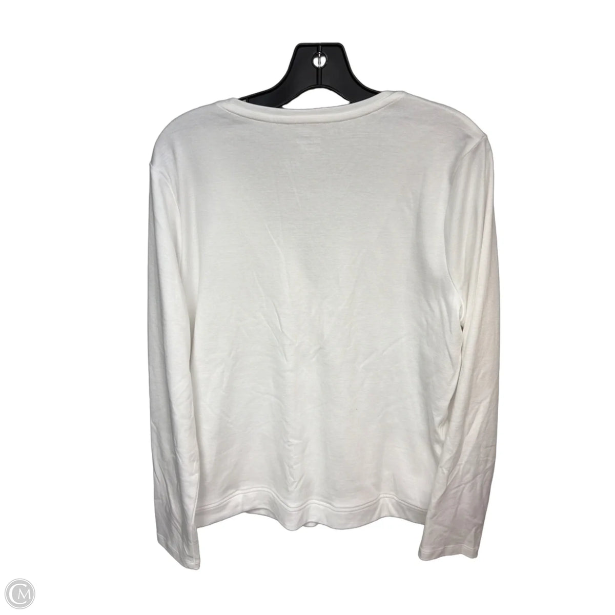 Top Long Sleeve By Lands End In White, Size: L