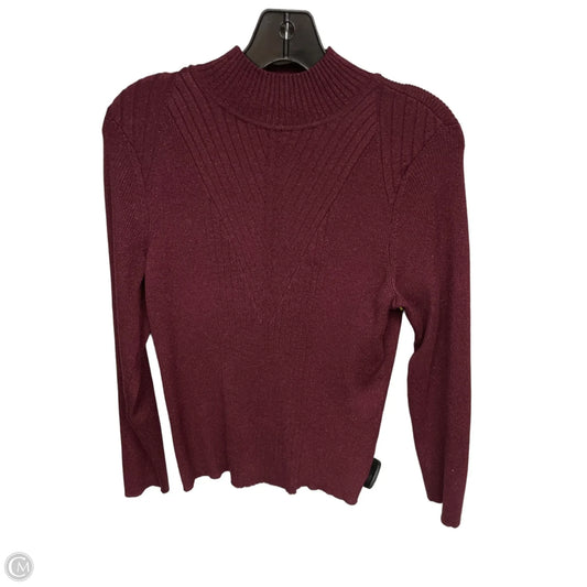 Sweater By Inc In Maroon, Size: Xl