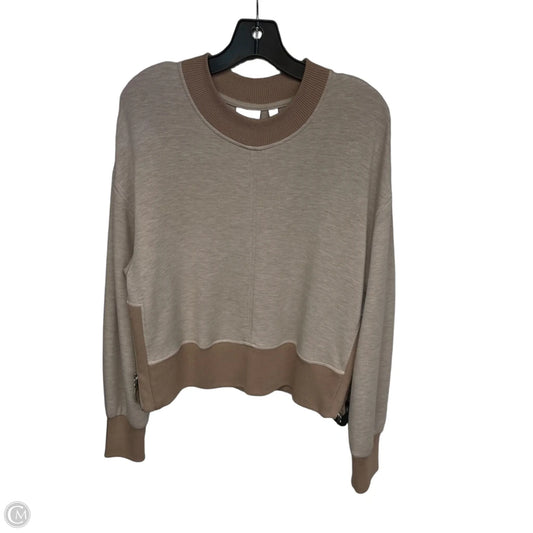 Athletic Sweatshirt Collar By Varley In Beige, Size: L