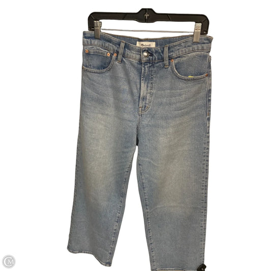 Jeans Wide Leg By Madewell In Blue Denim, Size: 8