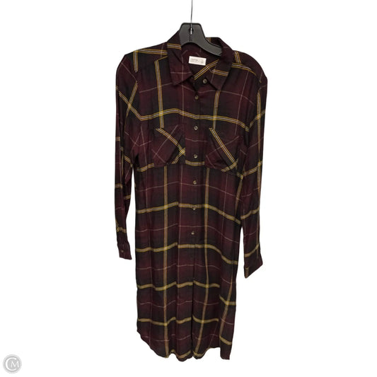 Dress Casual Maxi By Maurices In Plaid Pattern, Size: S