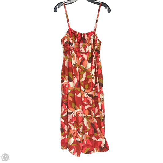 Dress Casual Maxi By A New Day In Floral Print, Size: M